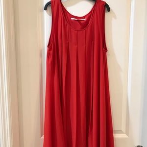 Max Studio sexy coral colored crepe dress